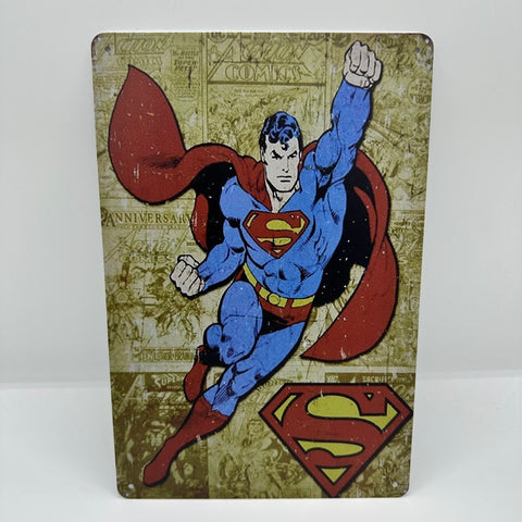 レトロ ブリキ看板 スーパーマン ヴィンテージスタイル レトロ ブリキ看板 スーパーマン ヴィンテージスタイル