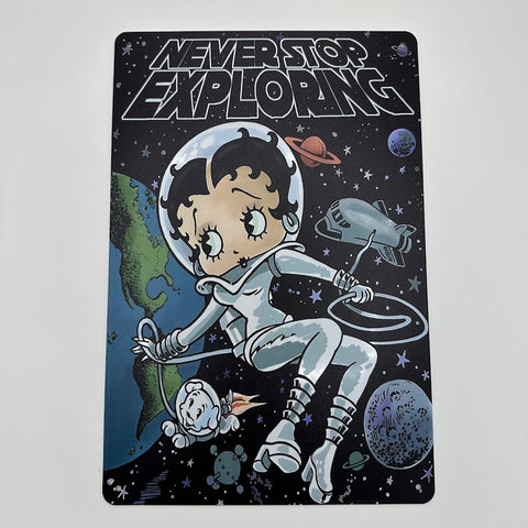 宇宙 探検 キャラクター ブリキ 看板 インテリア 宇宙 探検 キャラクター ブリキ 看板 インテリア