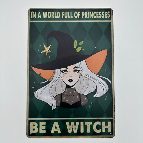 魔女 ブリキ 看板 ウィッチ デザイン インテリア 魔女 ブリキ 看板 ウィッチ デザイン インテリア