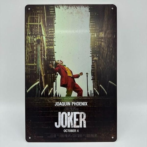 レトロ ブリキ 看板 ジョーカー (JOKER) ホアキン・フェニックス レトロ ブリキ 看板 ジョーカー (JOKER) ホアキン・フェニックス