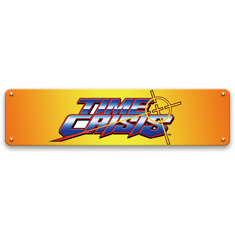 ブリキ看板 TIME CRISIS タイムクライシス ゲーム アーケード レトロ 壁飾り