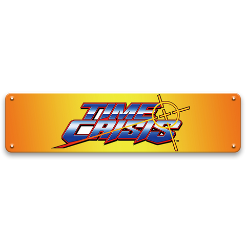 ブリキ看板 TIME CRISIS タイムクライシス ゲーム アーケード レトロ 壁飾り