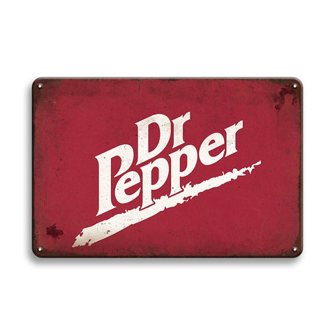 ブリキ看板 ドクターペッパー レトロ インテリア 壁飾り ビンテージ アメリカン雑貨 Dr Pepper ディスプレイ