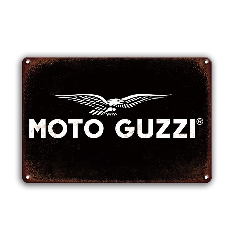 MOTO GUZZI モトグッツィ ブリキ看板 バイク ガレージ レトロ 壁飾り