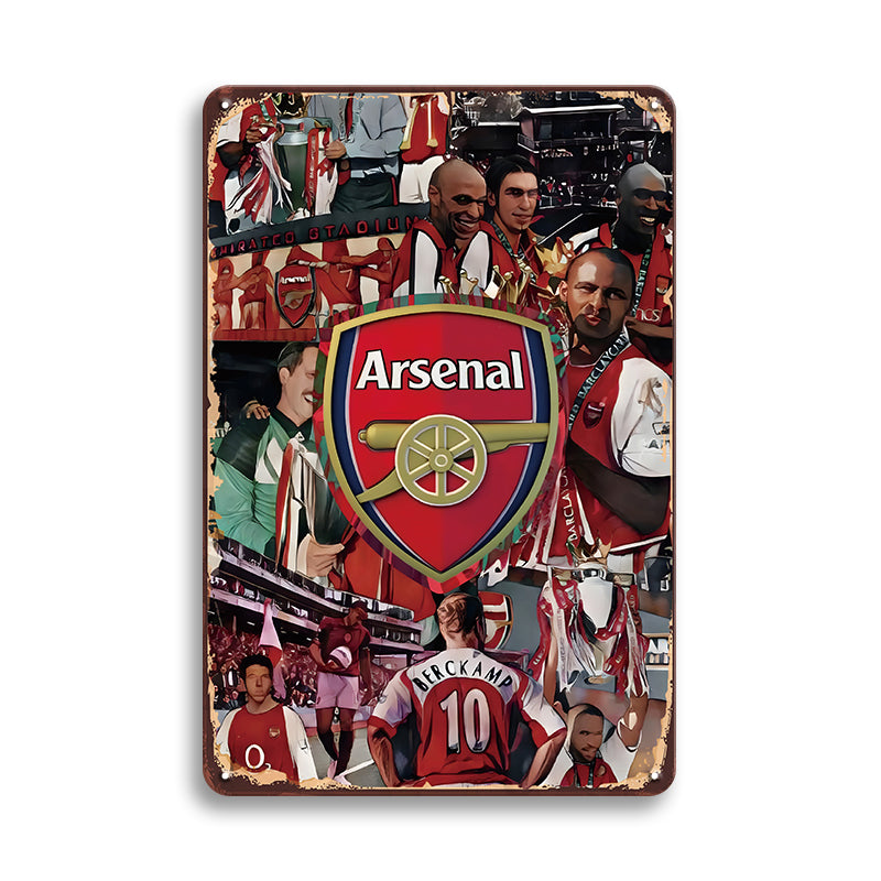 アーセナル ブリキ看板 Arsenal サッカー レトロ インテリア 壁飾り ビンテージ ディスプレイ 雑貨 コレクション