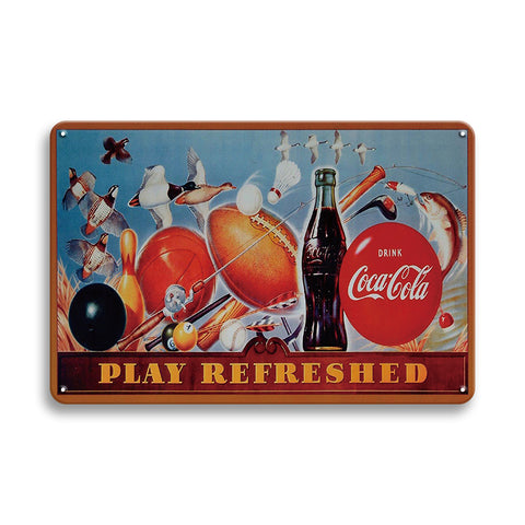 コカコーラ ブリキ看板 レトロ 看板 アメリカン雑貨 インテリア ビンテージ 壁飾り CocaCola