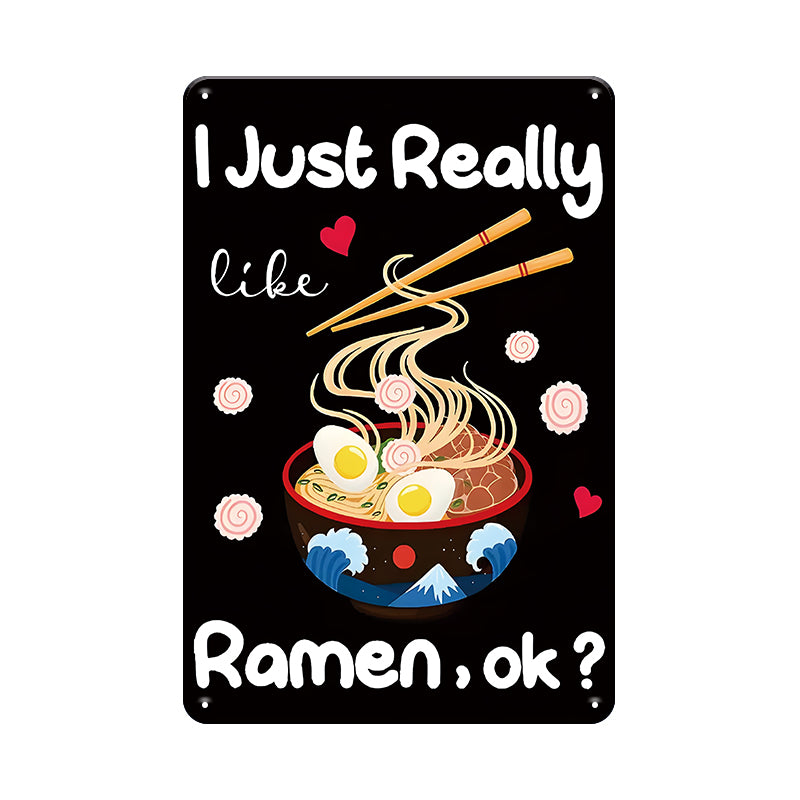 ブリキ看板 ラーメン インテリア おしゃれ レトロ 壁飾り 雑貨 ディスプレイ ビンテージ コレクション