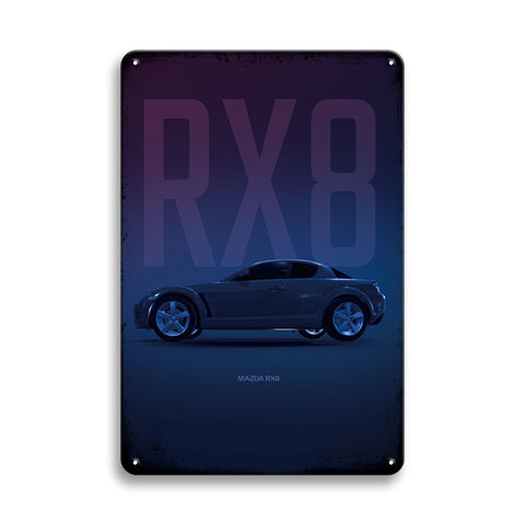 マツダ RX-8 ブリキ看板 MAZDA スポーツカー 車 ガレージ インテリア