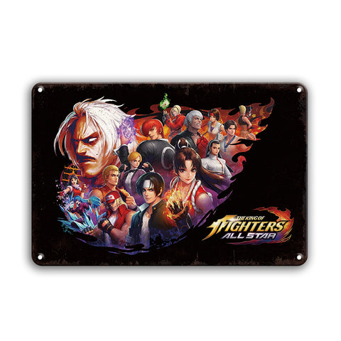 ブリキ看板 キングオブファイターズ KOF 格闘ゲーム レトロポスター インテリア 壁飾り 雑貨 おしゃれ コレクション
