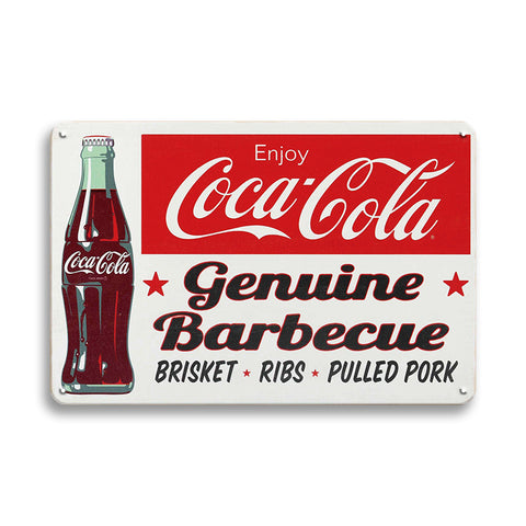 コカコーラ ブリキ看板 BBQ バーベキュー レトロ アメリカン 壁飾り