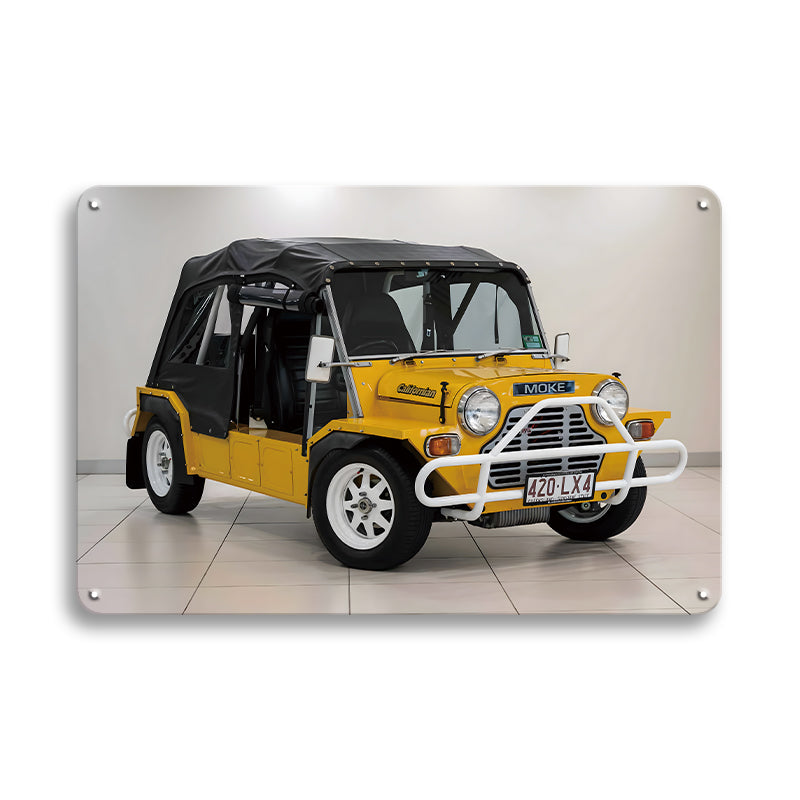 ブリキ看板 車 ミニモーク レトロ インテリア おしゃれ ビンテージ 壁飾り ディスプレイ 雑貨
