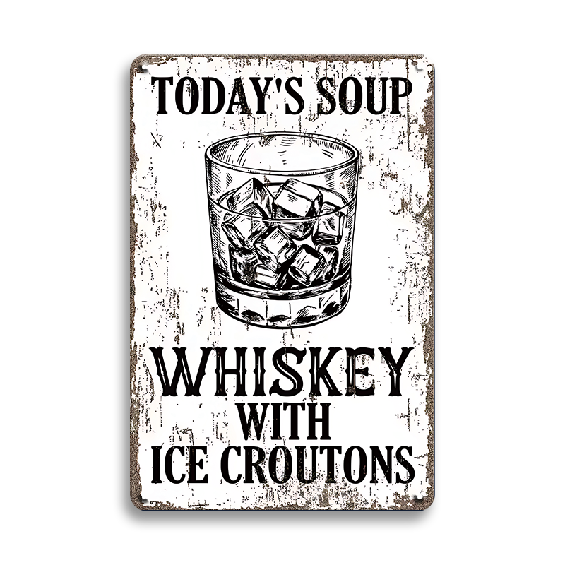 ブリキ看板 ウイスキー whiskey 酒 バー ガレージ レトロ インテリア アメリカン雑貨 ヴィンテージ風 壁飾り