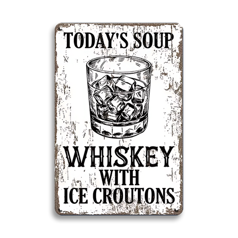 ブリキ看板 ウイスキー whiskey 酒 バー ガレージ レトロ インテリア アメリカン雑貨 ヴィンテージ風 壁飾り