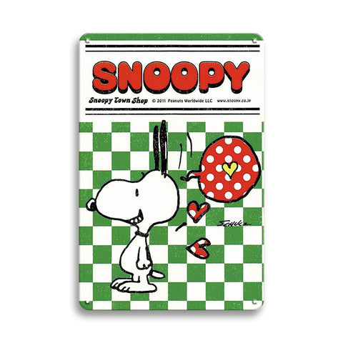 スヌーピー ブリキ看板 ピーナッツ レトロ インテリア 雑貨 壁飾り アメリカン ビンテージ おしゃれ Snoopy