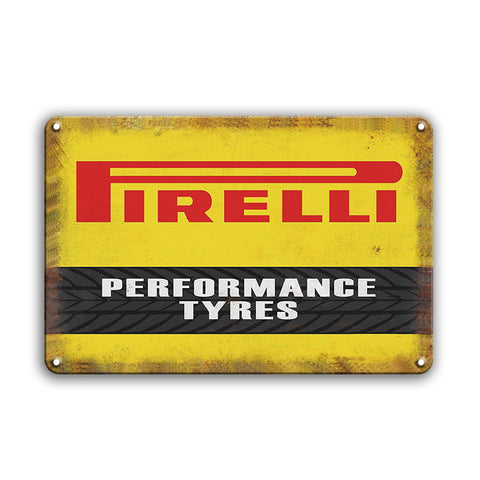 PIRELLI ピレリ ブリキ看板 タイヤ ガレージ レトロ アメリカン 壁飾り
