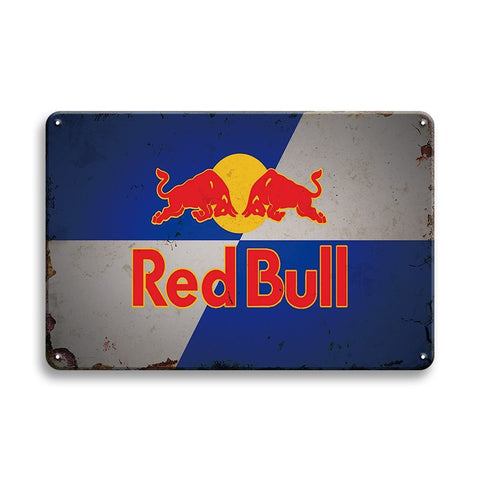 Red Bull レッドブル ブリキ看板 レトロ ビンテージ インテリア 壁飾り ディスプレイ おしゃれ 雑貨