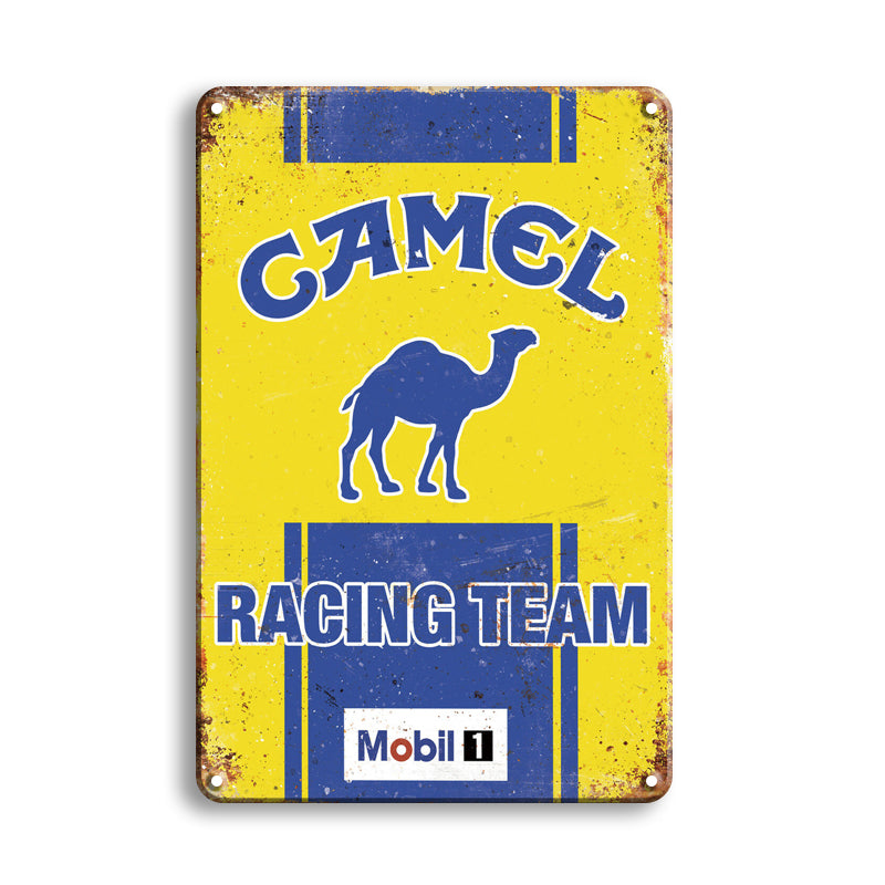 CAMEL キャメル ブリキ看板 レーシングチーム レトロ ガレージ 壁飾り