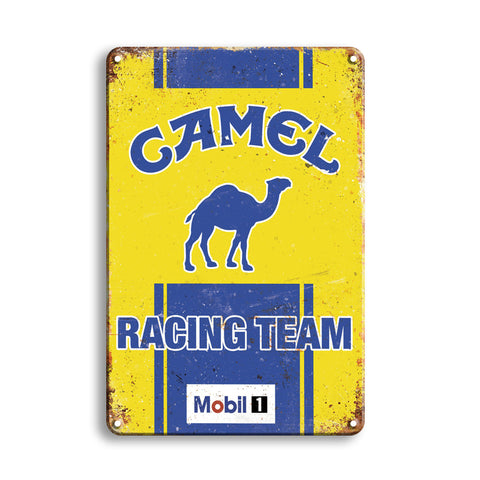 CAMEL キャメル ブリキ看板 レーシングチーム レトロ ガレージ 壁飾り