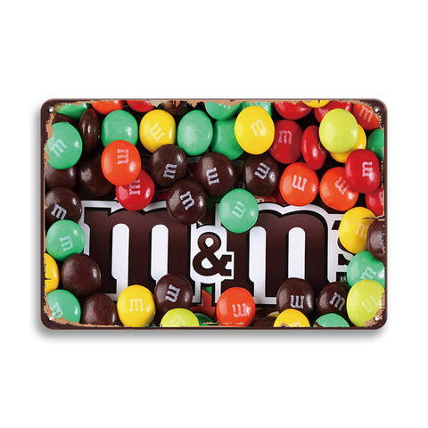M&M’s エムアンドエムズ ブリキ看板 レトロ アメリカン雑貨 インテリア 壁飾り おしゃれ ディスプレイ