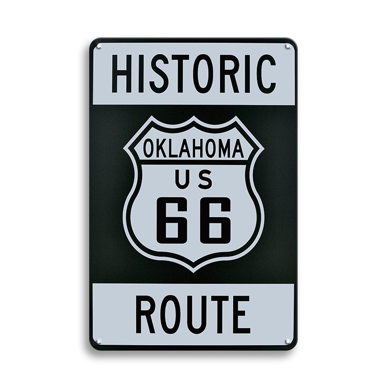 ルート66 ブリキ看板 アメリカン レトロ オクラホマ ROUTE66 壁飾り