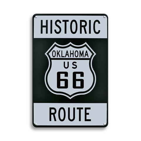 ルート66 ブリキ看板 アメリカン レトロ オクラホマ ROUTE66 壁飾り