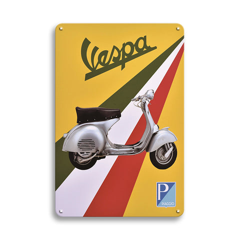 Vespa ベスパ ブリキ看板 バイク スクーター レトロ イタリア 壁飾り