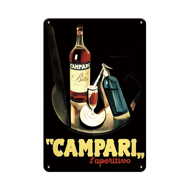 CAMpari カンパリ ブリキ看板 レトロ 酒 バー アメリカン インテリア
