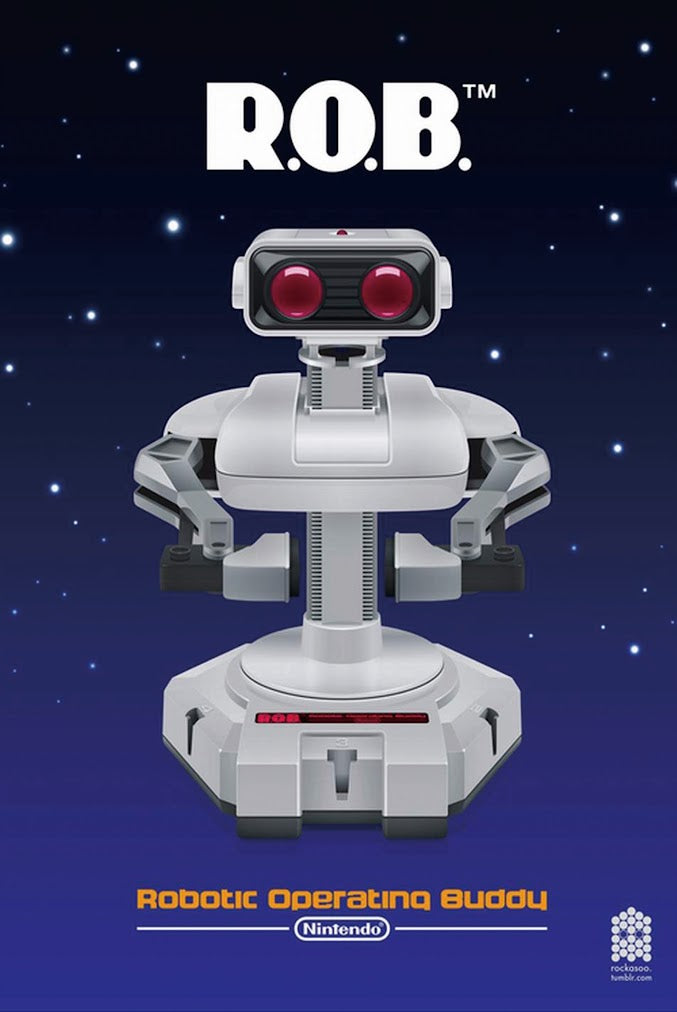 ブリキ看板 任天堂 R.O.B ロボット レトロ ゲーム インテリア