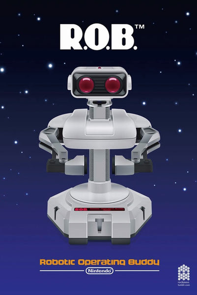 ブリキ看板 任天堂 R.O.B ロボット レトロ ゲーム インテリア – ルモウス