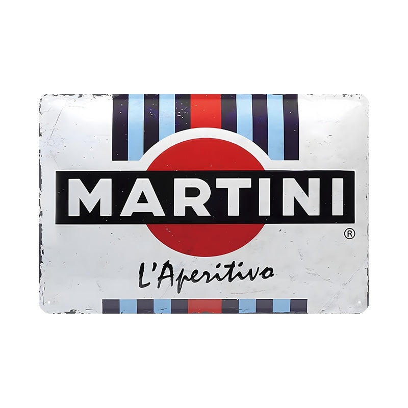 ブリキ看板 Martini マティーニ レトロ インテリア 壁飾り ビンテージ バー ディスプレイ デコレーション おしゃれ