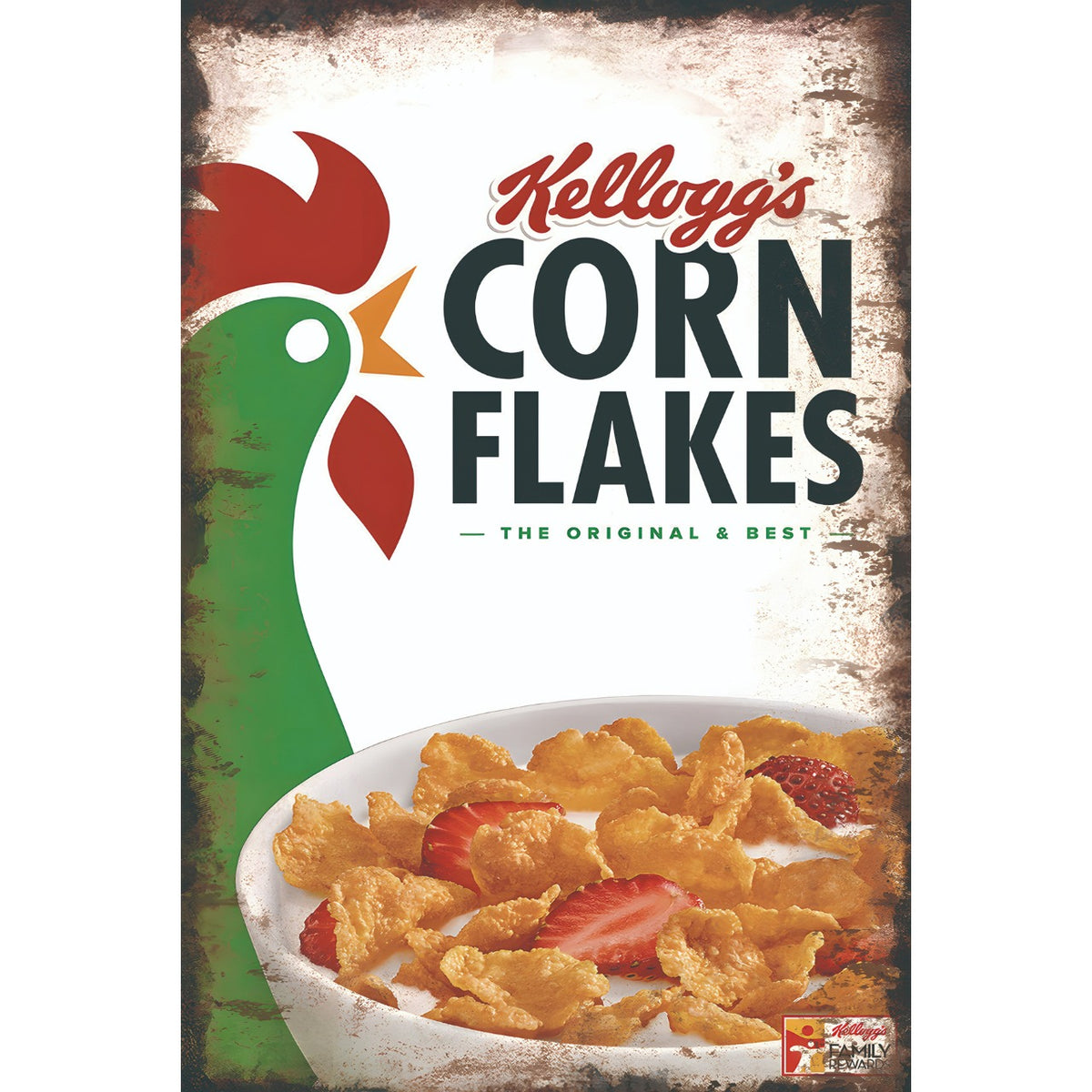 ケロッグ コーンフレーク シリアル ヴィンテージ アメリカン ブリキ看板