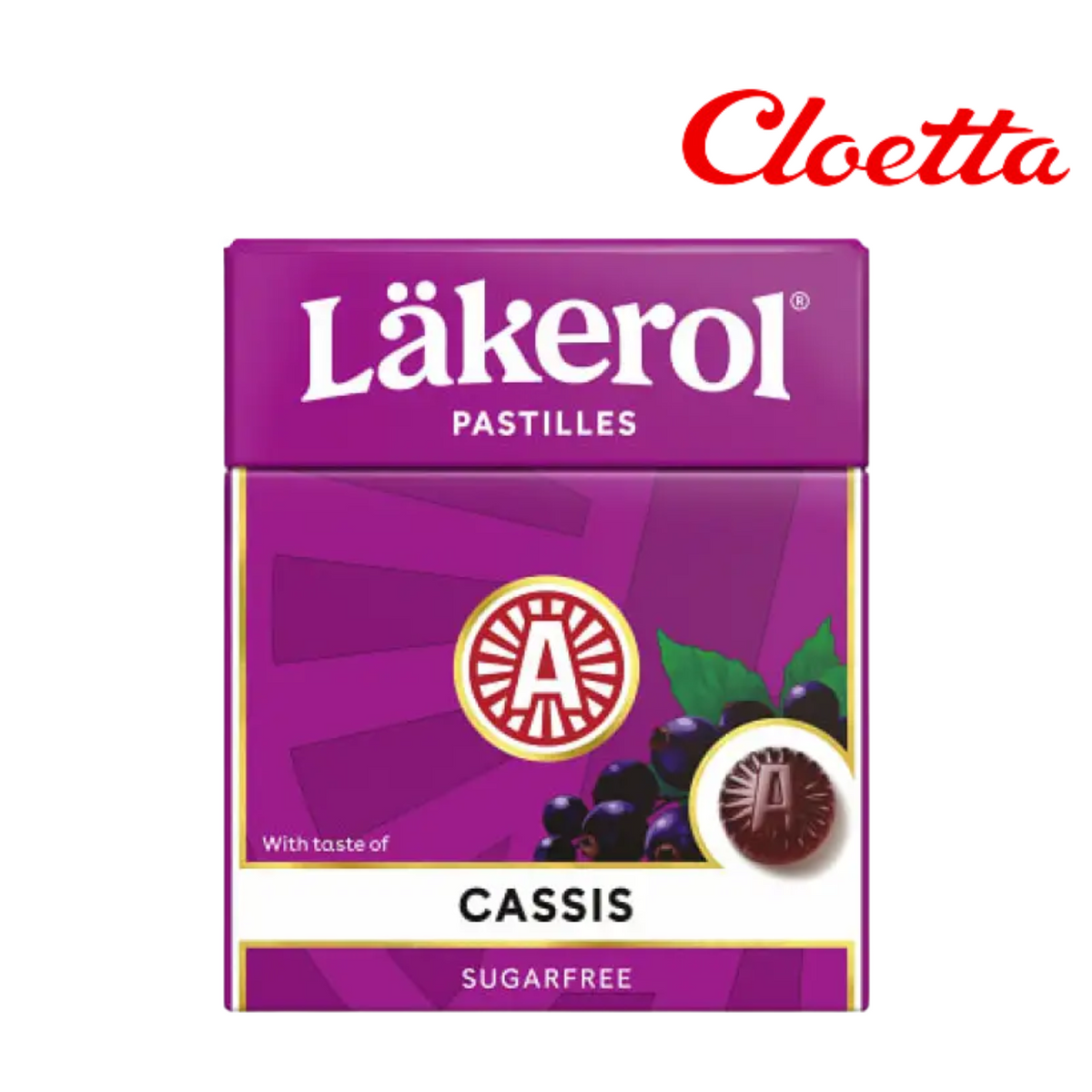 Läkerol カシス味キャンディ 1箱×25g スウェーデンのお菓子です