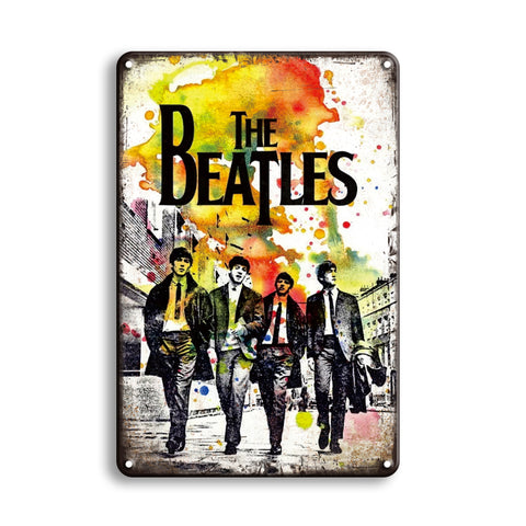 ビートルズ The Beatles 音楽 バンド レトロ ヴィンテージ ブリキ看板 インテリア 雑貨 コレクション