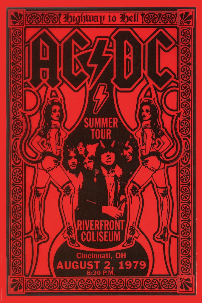ブリキ看板 AC/DC ハイウェイ・トゥ・ヘル サマーツアー ポスター インテリア雑貨 レトロ デコレーション