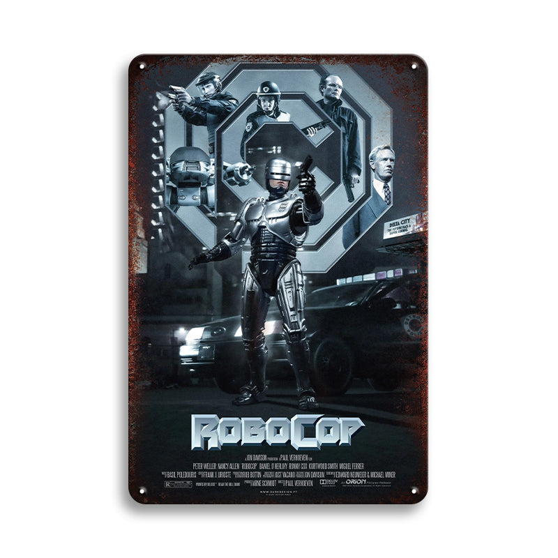 RoboCop ロボコップ ブリキ看板 ヴィンテージ風 映画ポスター