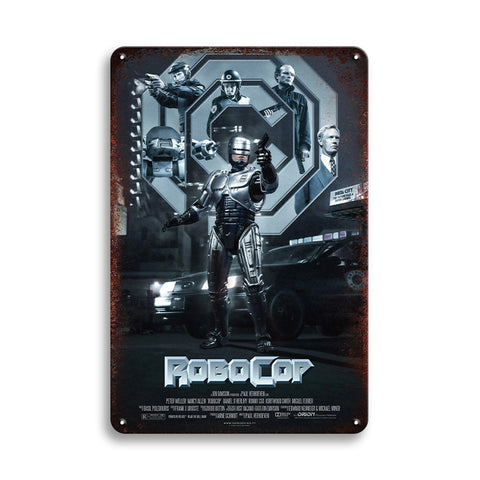 RoboCop ロボコップ ブリキ看板 ヴィンテージ風 映画ポスター