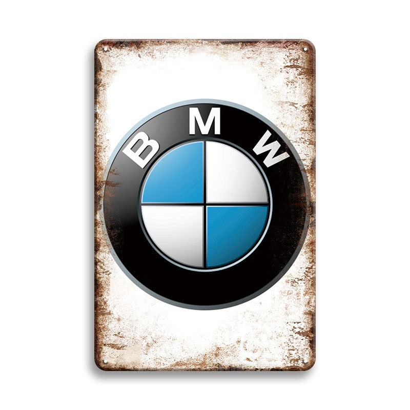 BMW ロゴ ブリキ看板 ビンテージ インテリア 壁飾り コレクション
