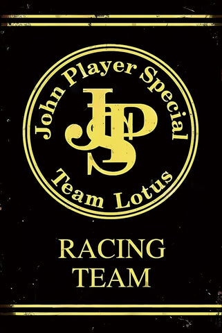 ブリキ看板 John Player Special チームロータス レーシング ロゴ レトロ ビンテージ インテリア 壁飾り 雑貨