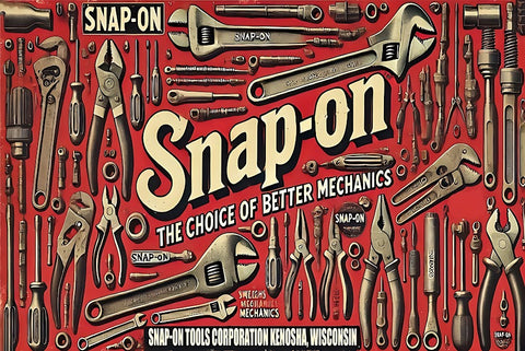 Snap-on 看板 ブリキ 工具 レトロ 横型 ガレージ ヴィンテージ ポスター 雑貨