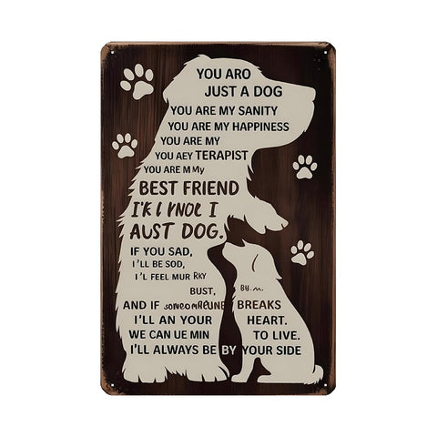 ブリキ看板 犬 インテリア 壁飾り レトロ アンティーク ドッグ アート ポスター ディスプレイ 雑貨