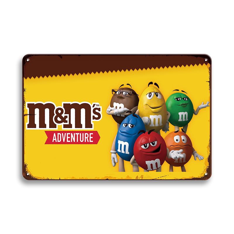 M&M’s キャラクター ブリキ看板 Adventure インテリア雑貨