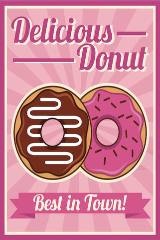 ドーナツ 看板 ブリキ レトロ ポスター インテリア 雑貨