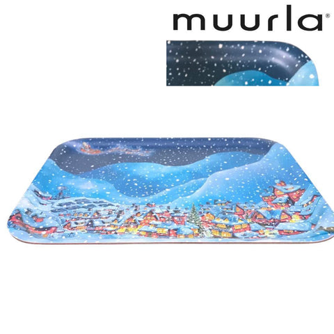 Muurla クリスマス柄 トレイ 28×36cm