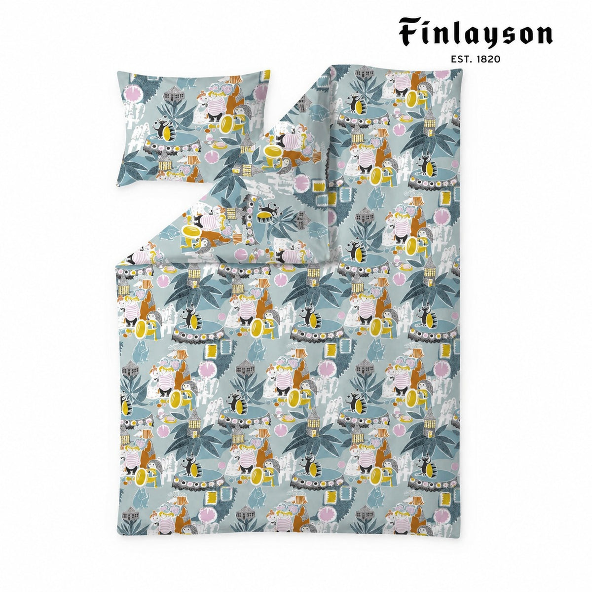 Finlayson ムーミン おとぎ話 布団 枕カバーセット