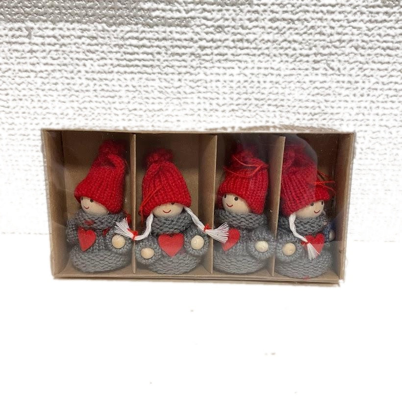 トントゥ 人形 4点セット 7×5cm