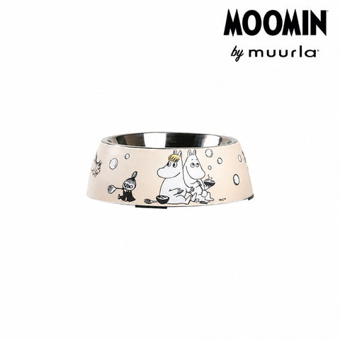 Muurla ムーミン ペットフード ボウル Mサイズ ベージュ 4.5cm