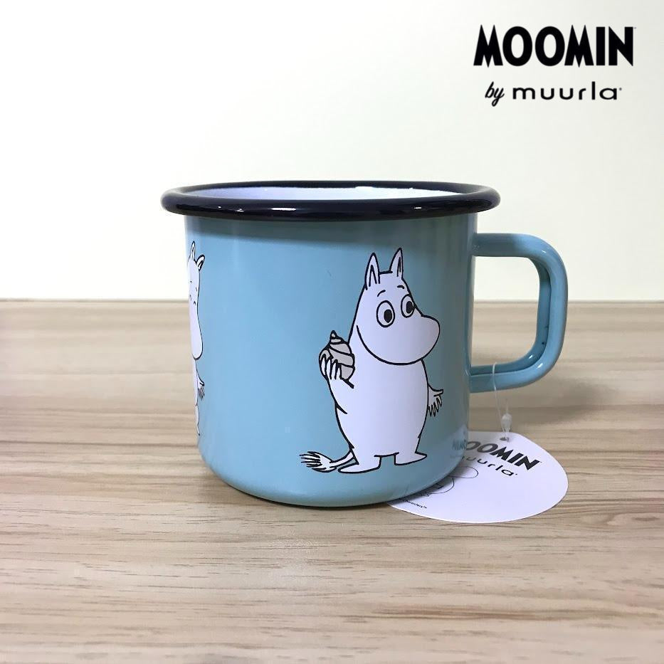 Muurla ムーミン ホーローマグカップ 水色 3.7dL (370mL)
