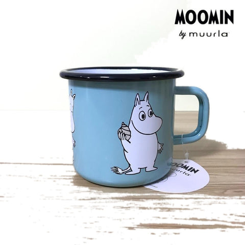 Muurla ムーミン ホーローマグカップ 水色 3.7dL (370mL)