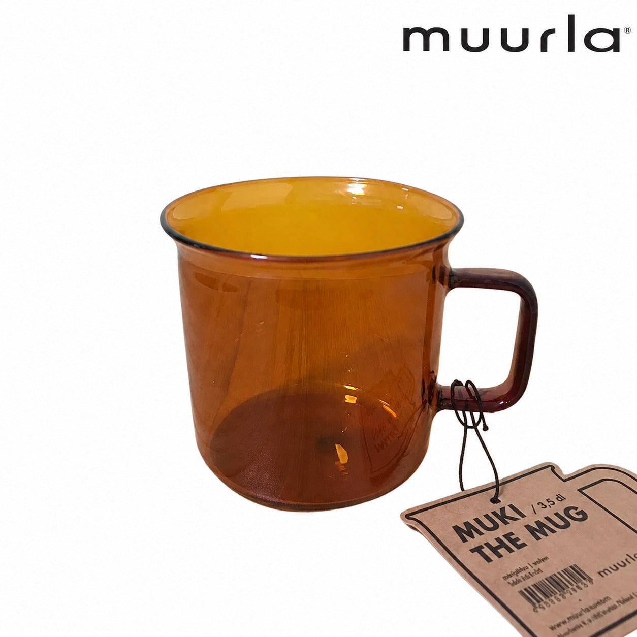 Muurla オレンジ ガラスマグカップ 3.5dL(350mL)