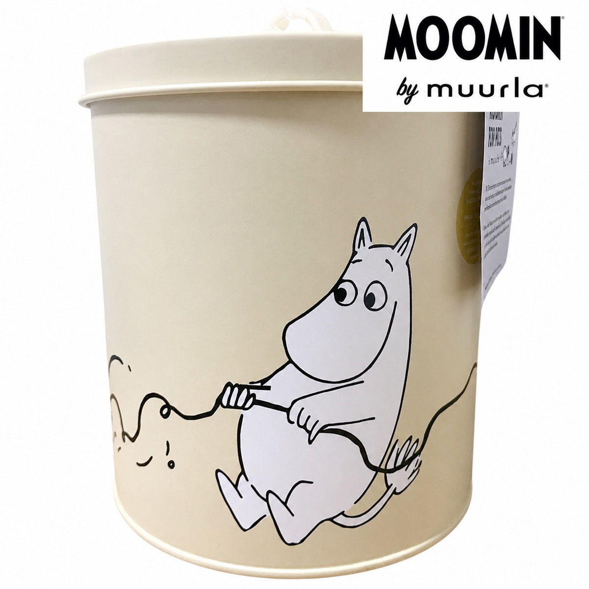 Muurla ムーミン リトルミィ ペット用食品入れ ブリキ瓶 イエロー19cm